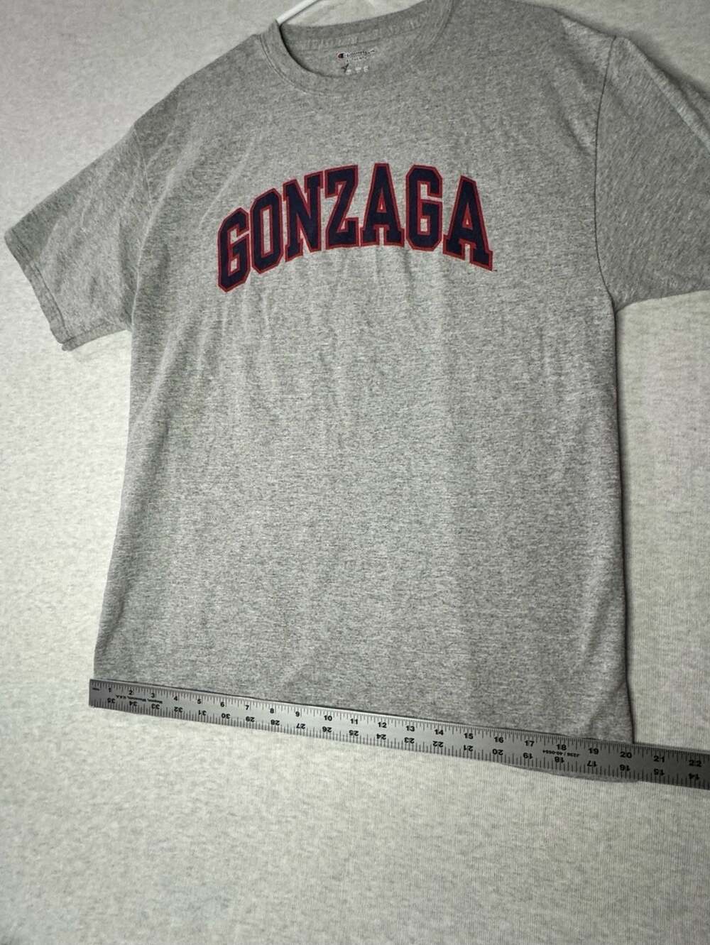 Champion Gonzaga Bulldogs Arch Logo Heather Gray T-Shirt - Picture 5 of 8